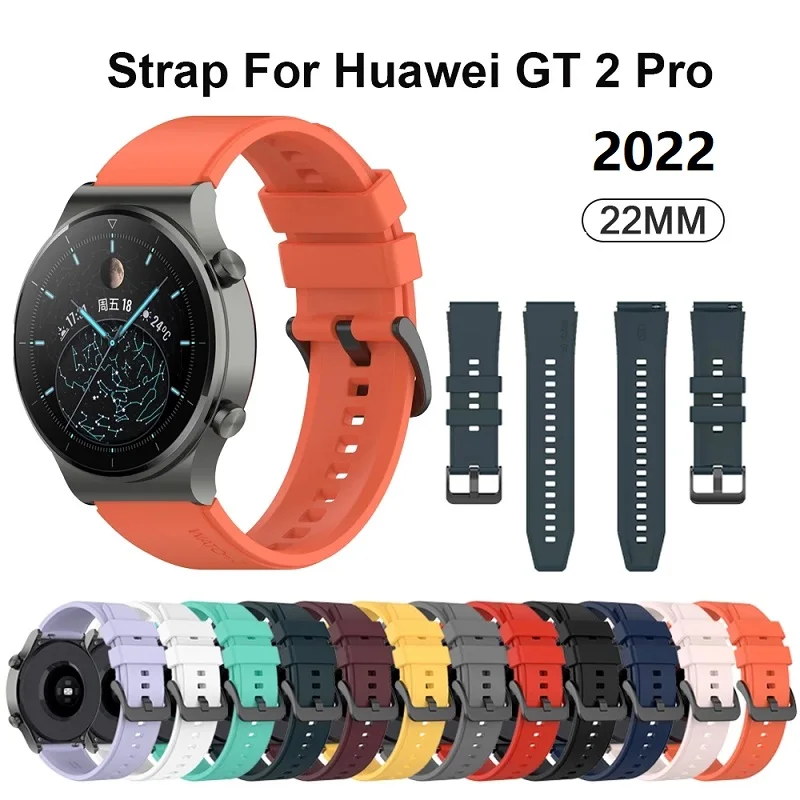 

New 22mm WatchBand for Xiaomi Huami Amazfit GTR 2 Smart WatchBand Replacement Galaxy Watch3 45mm Wristband Silicone Sports Strap