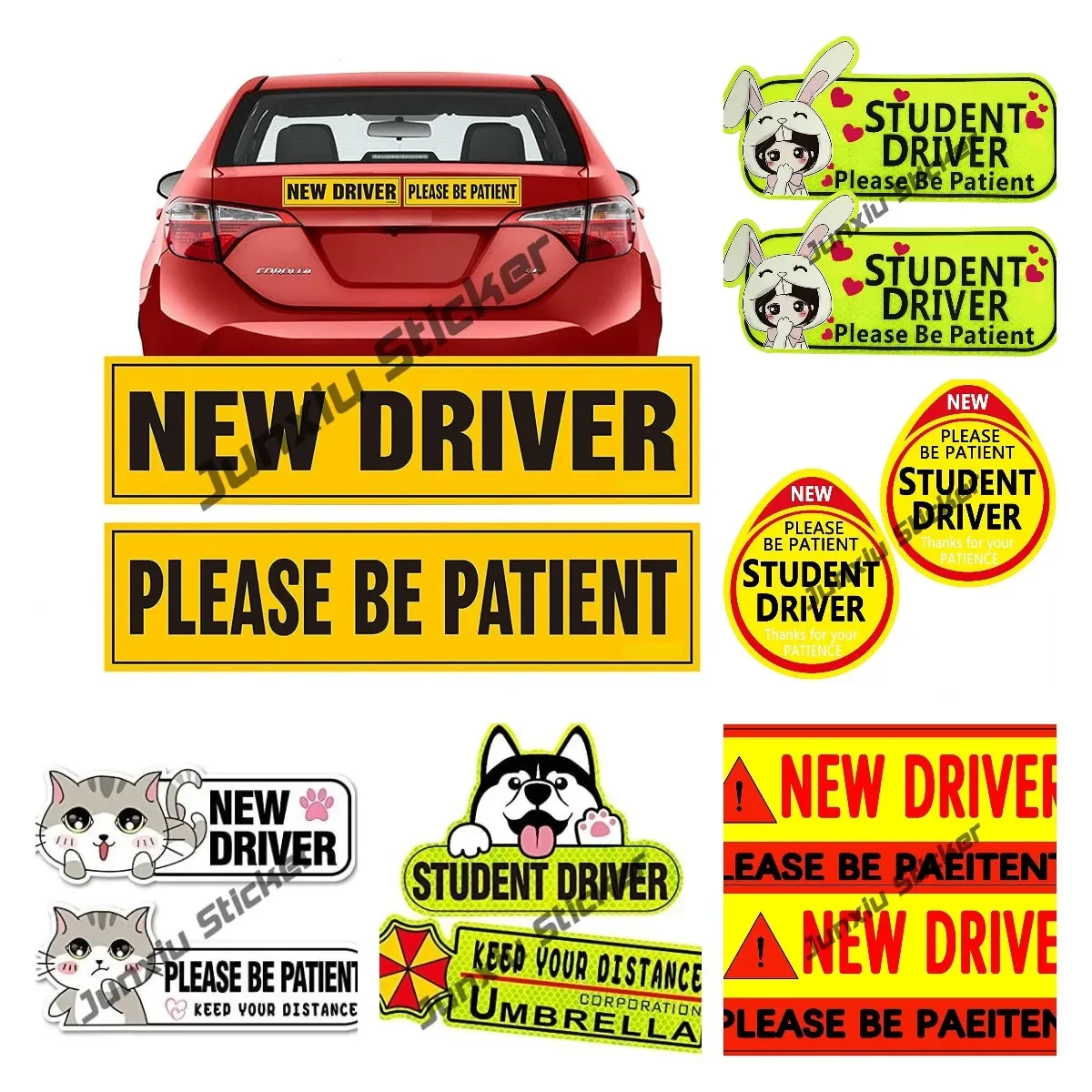 2 шт. светоотражающие наклейки на автомобиль