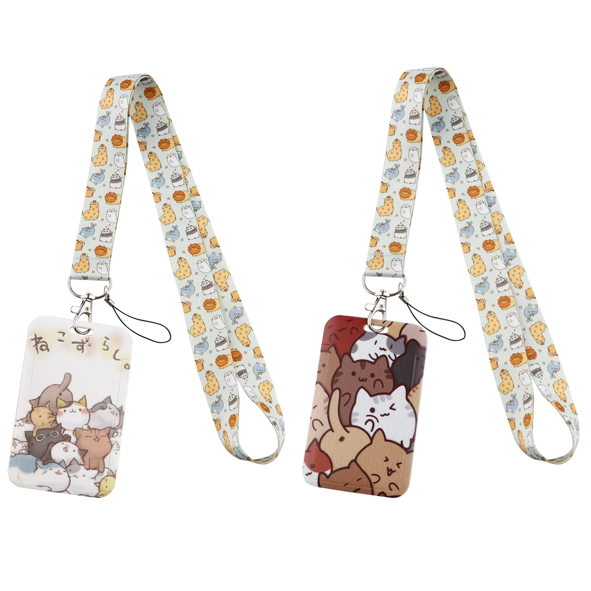 

Kawaii Cat Lanyards Keychain Cute Animal Cell Phone Straps Lanyard Neck Strap Lanyards for Key ID Card Gym Badge Holder