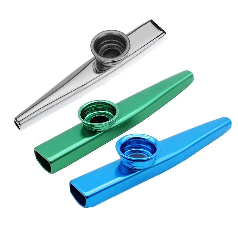 

Металлический сплав алюминия Kazoo с 5 шт. подарков для детей, для любителей музыки, зеленый, синий и серебристый (3 комплекта)