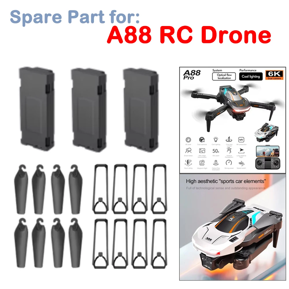 A88 Pro Drone 8K Запасная часть для квадрокоптера Лопасть пропеллера/Защитная