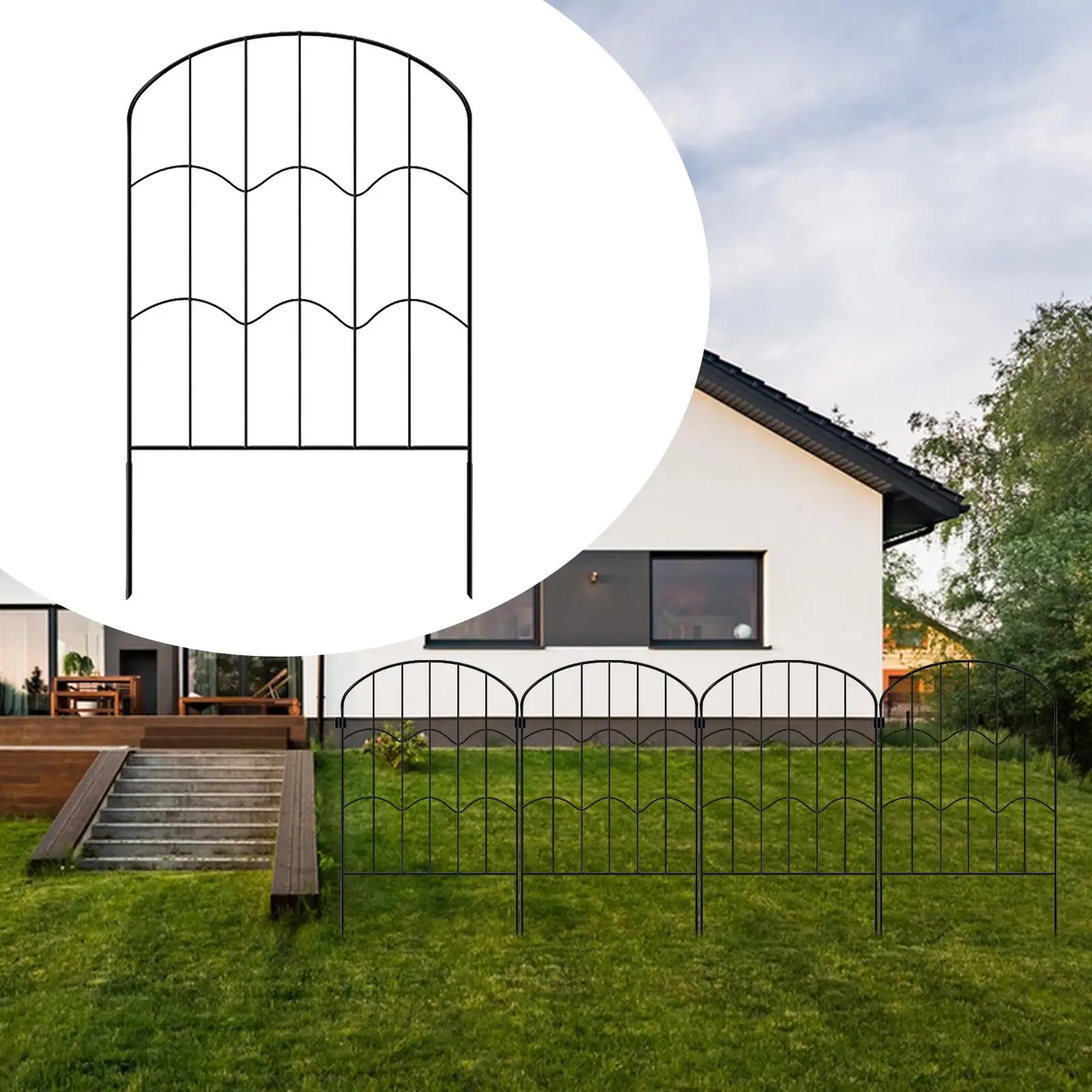 Декоративный садовый забор декор панели окантовка для патио ограждения