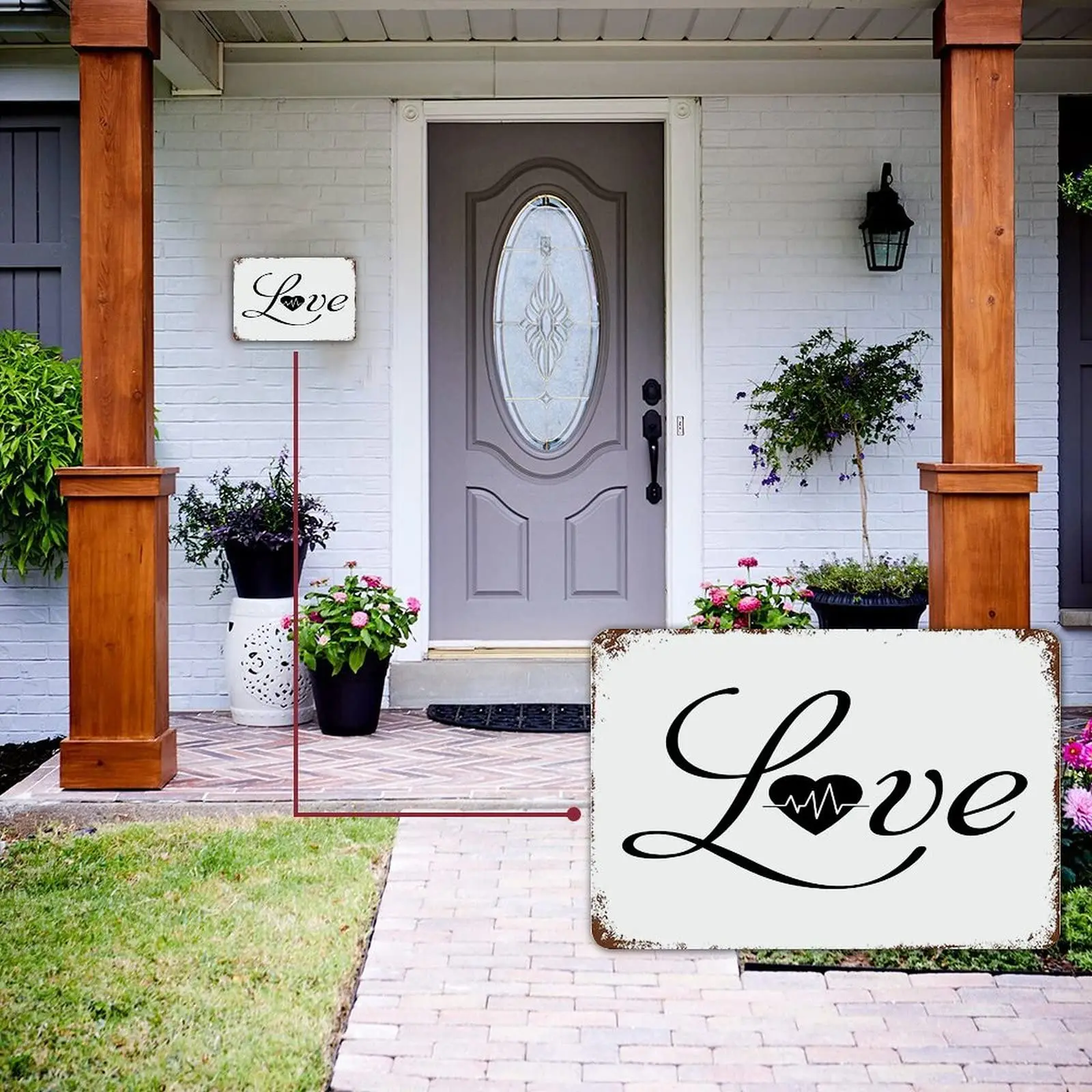 Вдохновляющий девиз металлический знак любовь жестяные знаки абстрактный декор