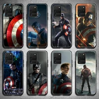 marvel captain america phone case for samsung galaxy s21 plus ultra s20 fe m11 s8 s9 plus s10 5g lite 2020