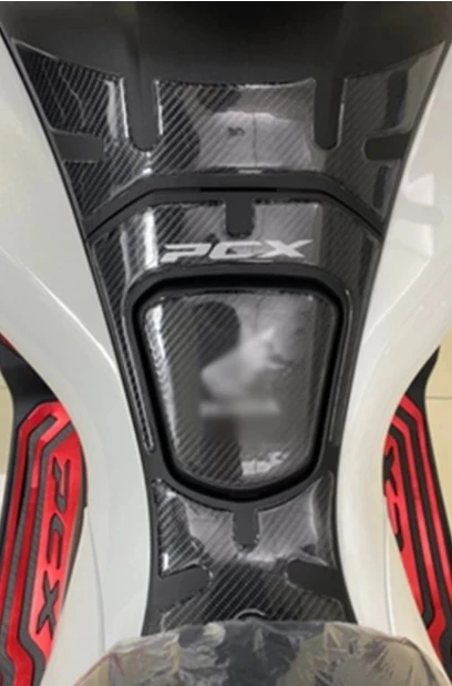 Углеродное волокно обтекатель газовая крышка Защитная Наклейка для Honda PCX 125 150