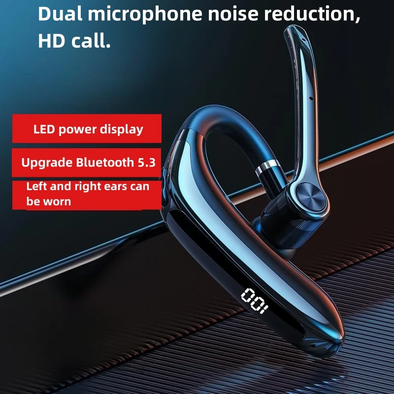 

M80A Wireless Bluetooth Headset 5.3 Earphones Dual Connection Headphone with Dual Mic ENC Noise Cancelling Hands-free Earbuds