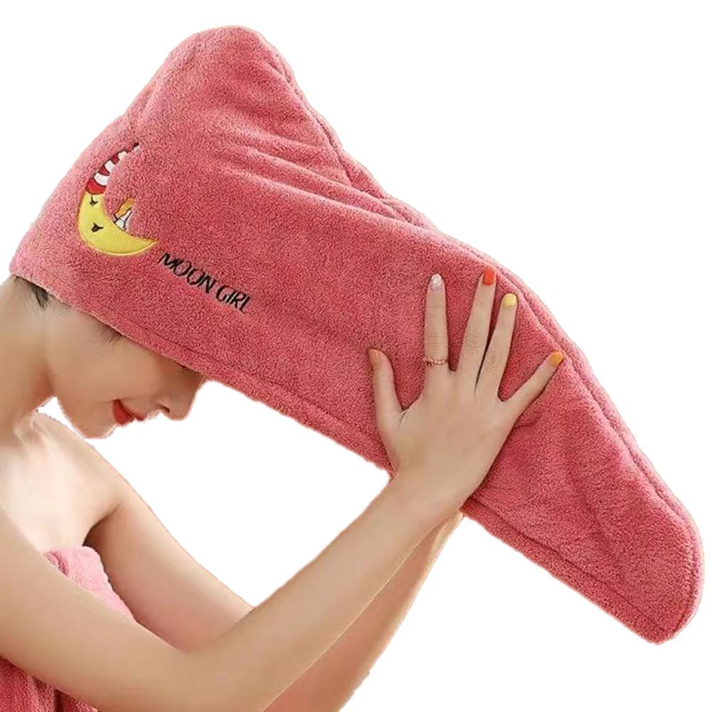 

Quick Dry Microfiber Shower Cap Magic Wearable Bath Towel Hats for Women Fast Drying Soft Dryer Towels Turban 2022Toalla De Baño