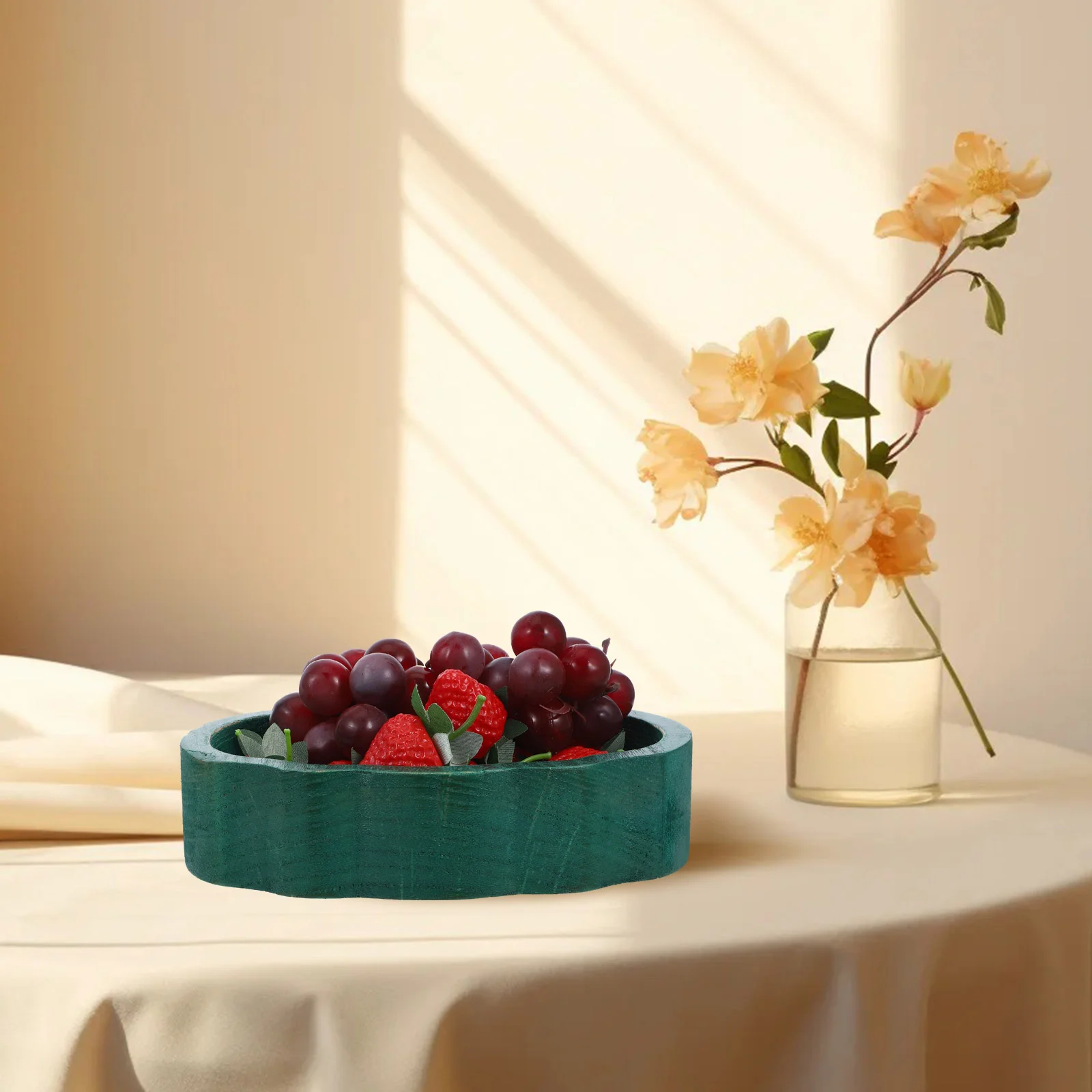 Деревянная миска с тыквой миски поднос для фруктов подносы десертов сервировки