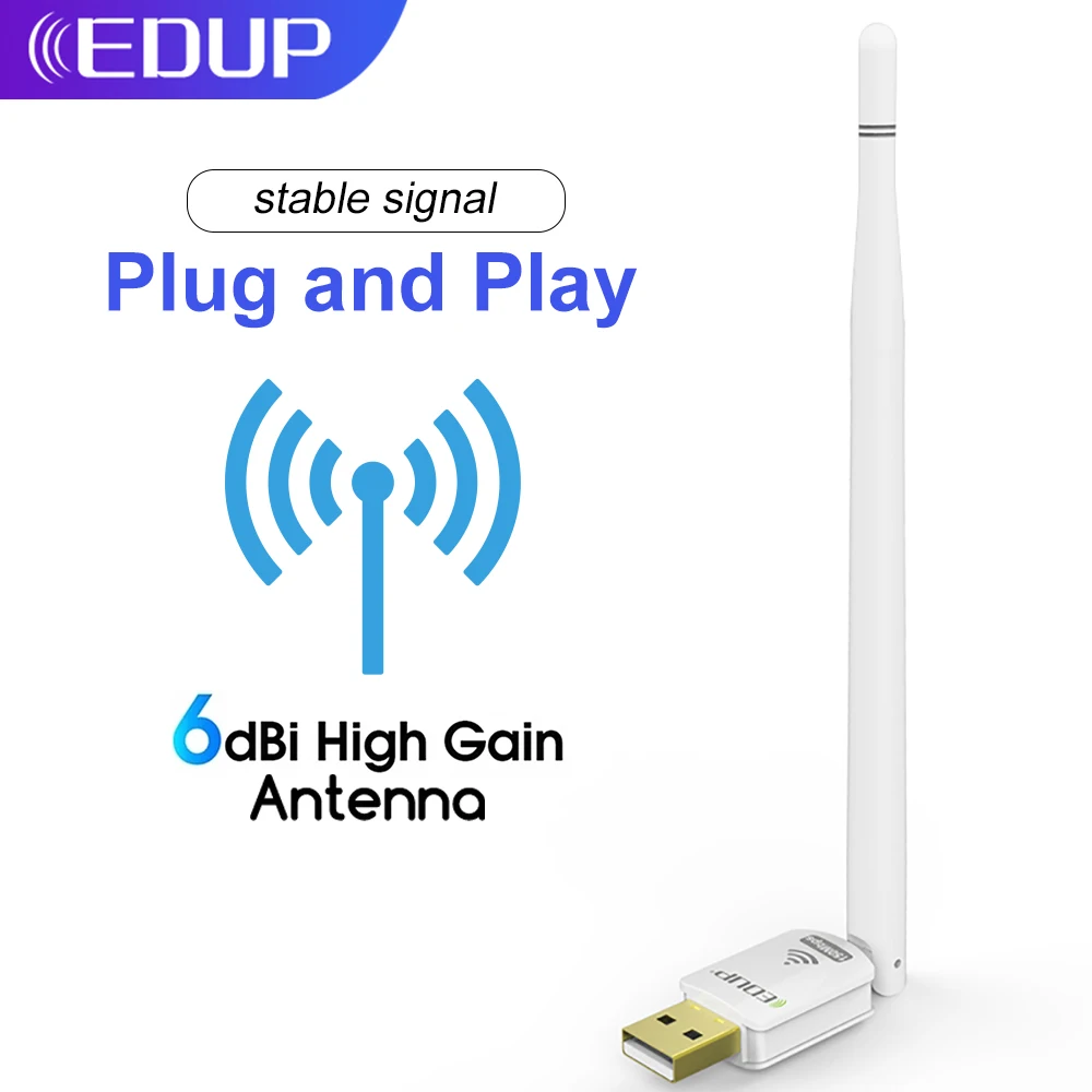 

Беспроводной USB Wi-Fi адаптер 802.11n LAN 150 Мбит/с для Windows 10 11