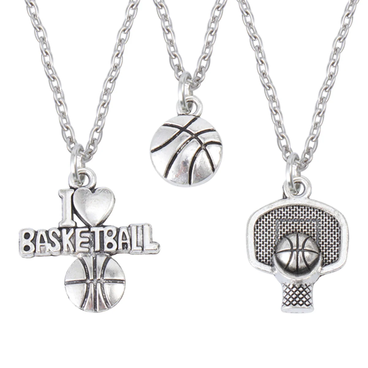 

Necklace Pendant Basketball Couplechaini Love Sweater Couples Valentainday Lover Alloy