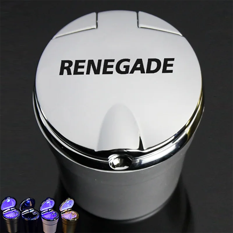 Пепельница с логотипом автомобиля для Jeep Renegade пепельница фотографией модель 2018