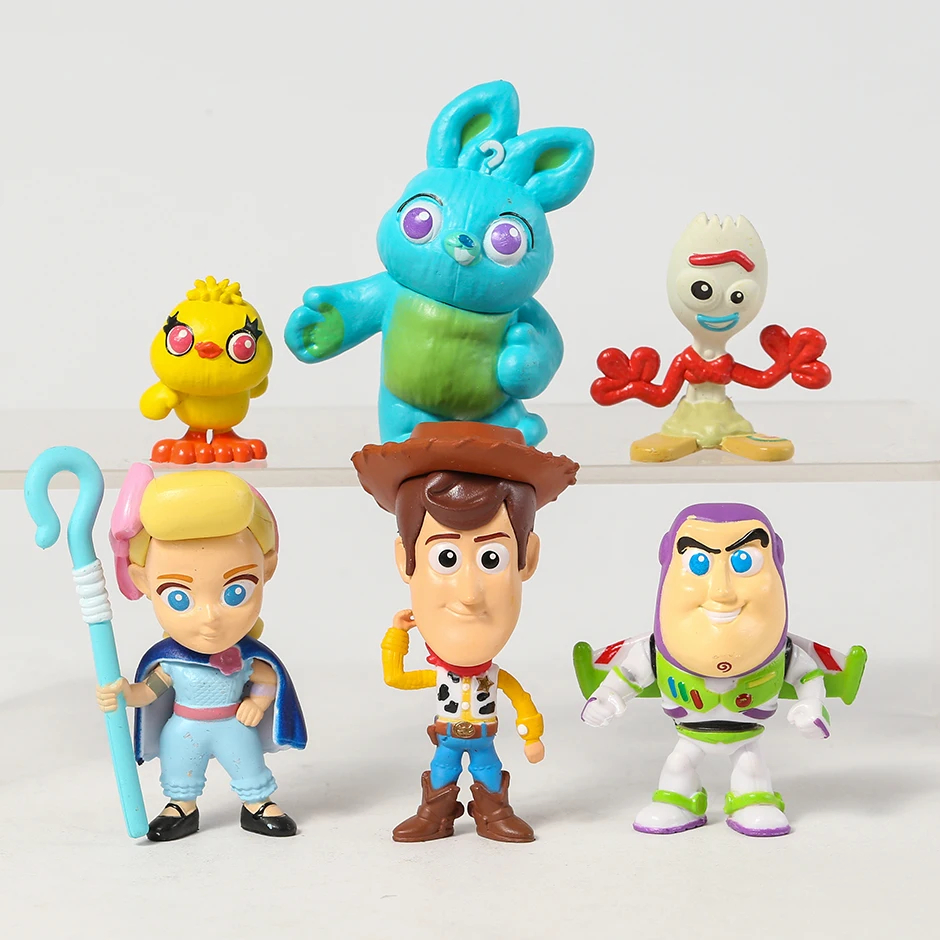 

История игрушек Вуди Базз Лайтер Бо Пеп форки Даки Банни Рекс инопланетянин лосто художественные куклы Коллекционные ПВХ модели Фигурки иг...