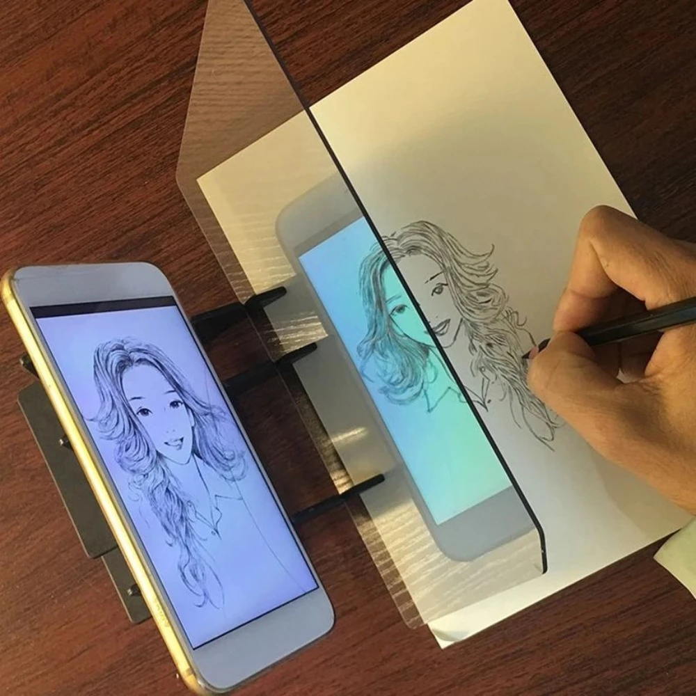 

Optical Imaging Drawing Board Kids Painting Projection Copying Drawing Board Learning Drawing Tools Painting Reflection Plate