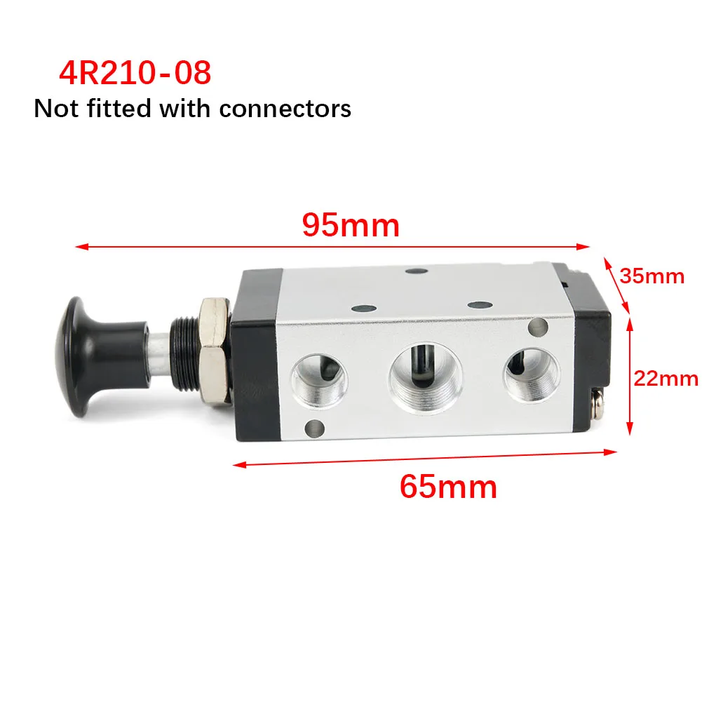 

66.5 x 35 x 22mm Pneumatic valve Metal/plastic 0-150 PSI 0-990 kpa 2 digits/5 digits 4R210-08 Pneumatic Push Pull