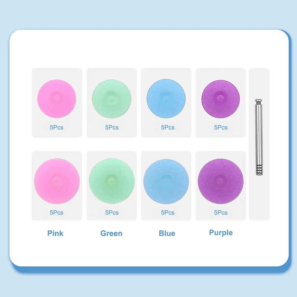 XYSZ 40 шт./кор. набор дисков для полировки зубов Радуга стоматологические