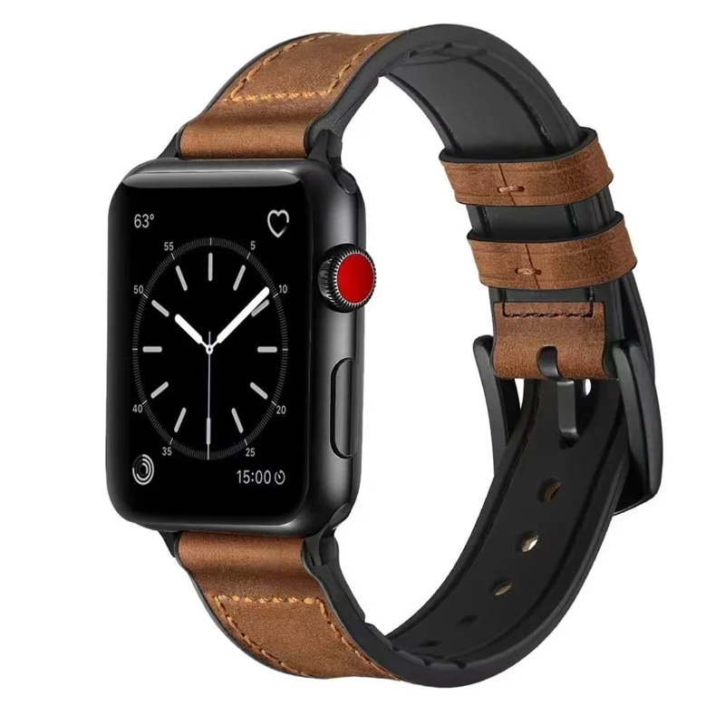 

Genuine Cow Leather Strap for Apple Watch 8 7 6 5 4 3 SE Ultra 42/44/45/49mm Replacement Watchband 38/40/41mm for iwatch