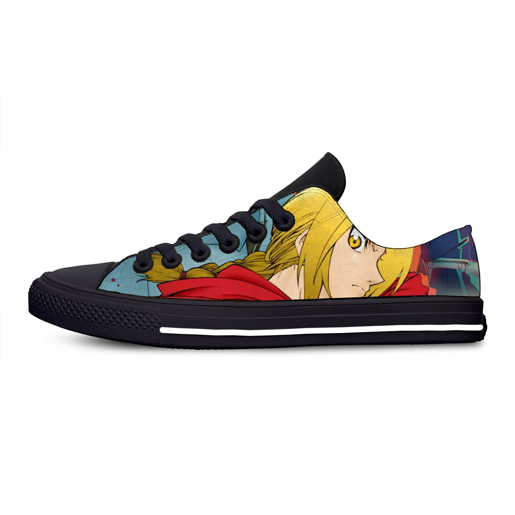 

Fullmetal Alchemist Men Canvas Shoes Men Fashion Summer Casual Sneakers Students Flats 2021 Spring Summer Low Cut