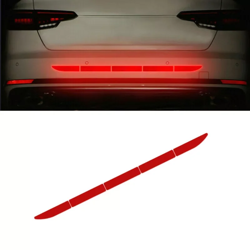 Reflective Car Warning Strip Rear Bumper Safety Warning Sticker Decal Sticker Decals Paster Accessories