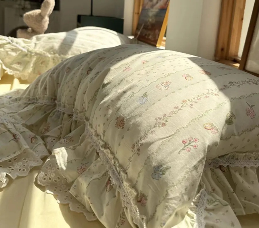 Романтическое милое цветочное оформление двойное Полноразмерное Королевский