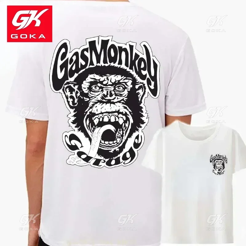 Хлопковые мужские футболки Gas Monkeys Garage Piston футболка с дуплексным принтом удобный