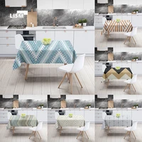 cotton linen table cloth kitchen dining table rectangular modern luxury tablecloth with fringe living room decor easy to wash