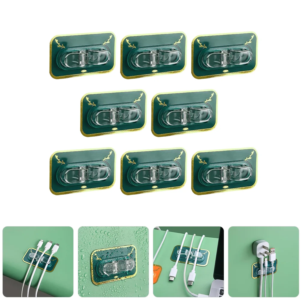 

8 Pcs Cord Organizer Cable Electrical Wire Clips Other Tidying Dustproof Appliances Clamp Cables Management Holder Clamps