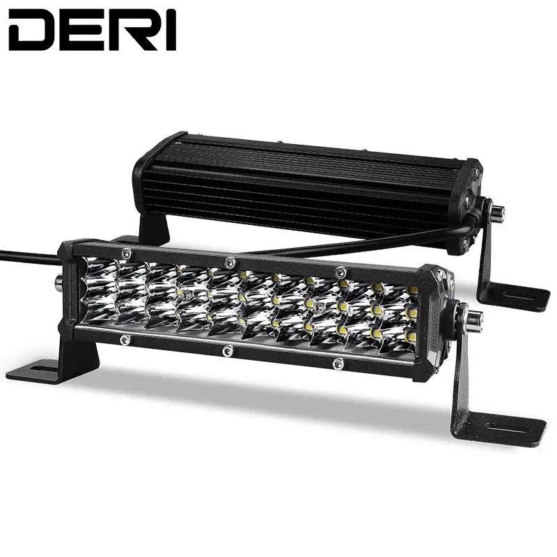 

Тонкий трехрядный светодиодный светильник 7 дюймов, светодиодный рабочий светильник 12 в 24 В для внедорожников 4x4, внедорожников, тракторов, ...