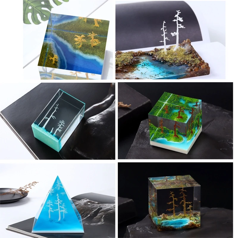 Миниатюрная модель телефона 3D стереоскопическое дерево микро-полевое