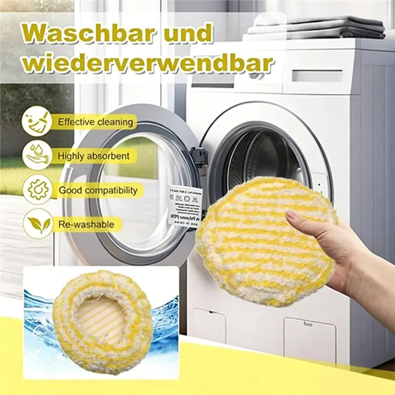 Фото Набор из 16 круглых насадок-щеток для пароочистителей Karcher SC1 SC2 SC3 SC4 SC5 CTK10 CTK20, запасные части для пароочистителей №2
