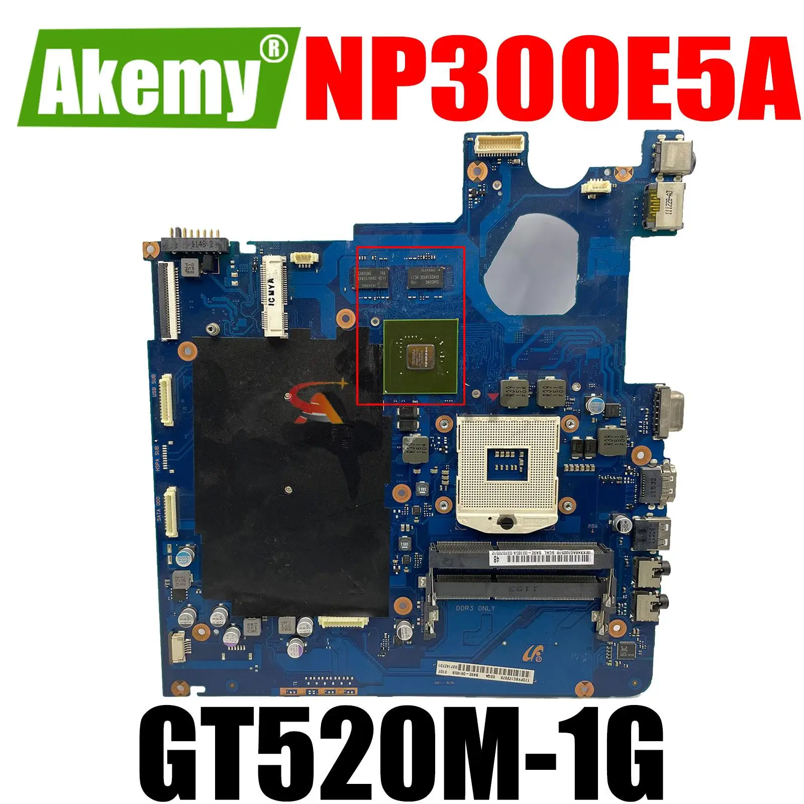 

Для SAMSUNG NP300E5A 300E5A материнская плата для ноутбука GT520M-1GB BA92-09185A BA92-09185B HM65 100% протестирована Быстрая доставка