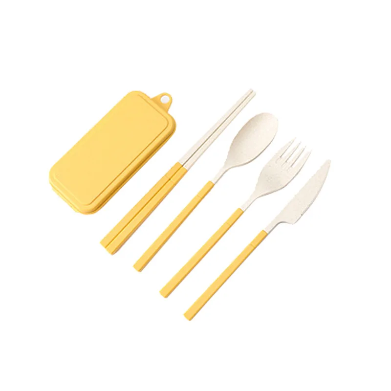 Набор посуды из пшеничной соломы 4 шт. | Дом и сад