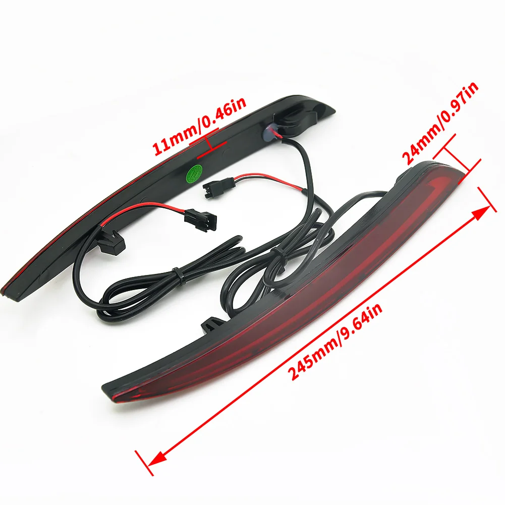 Задний фонарь стиль красный 3D оптический задний бампер отражатель тормоз для 2014 ~