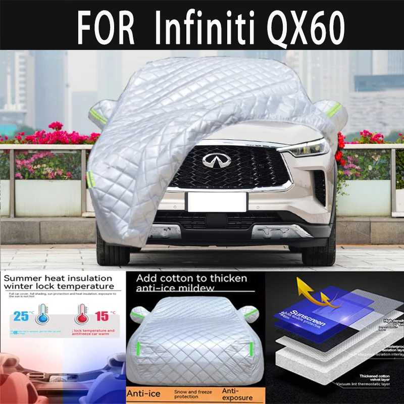 

For Infiniti QX60 auto hail proof protective cover, snow cover, sunshade, waterproof and dustproof external car accessories