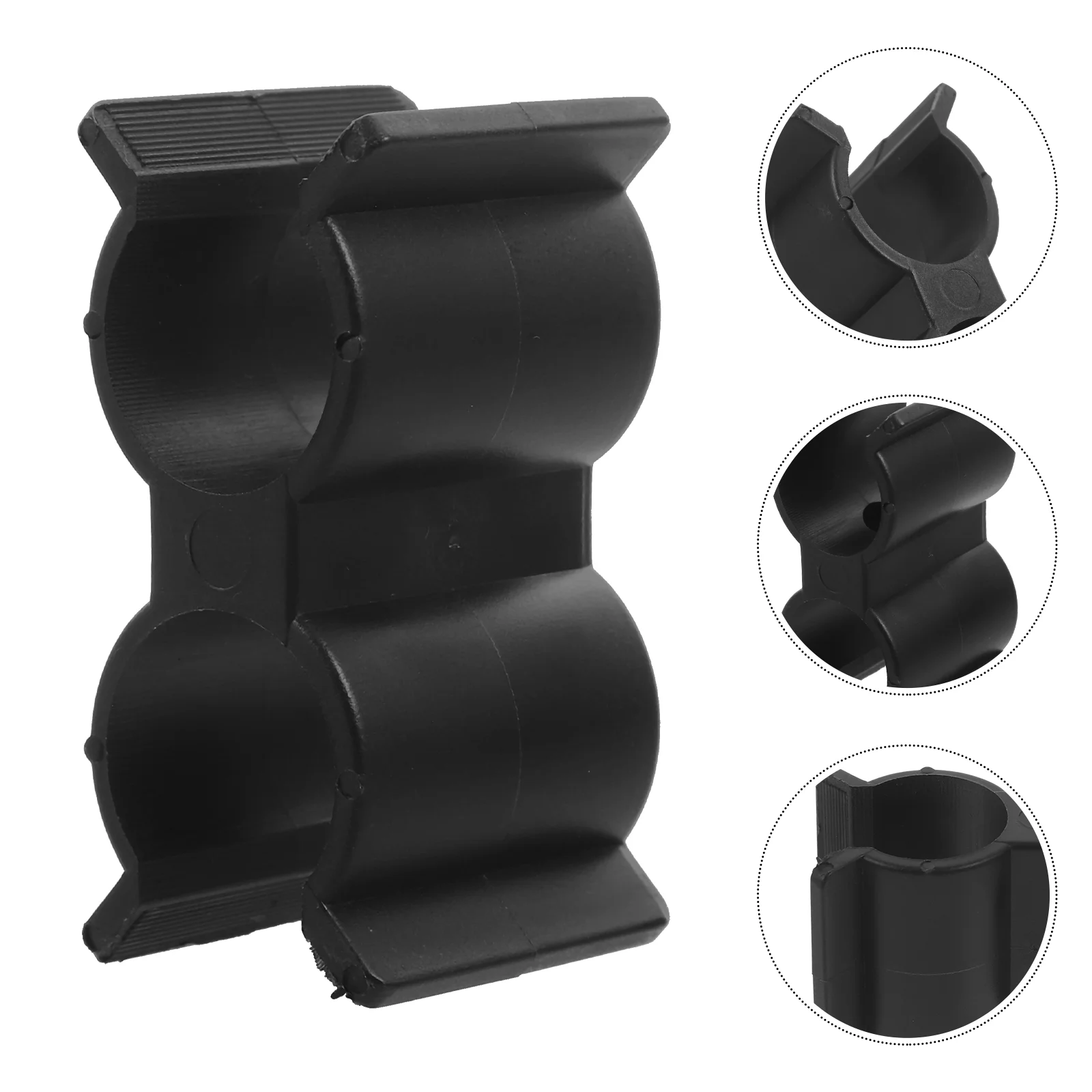 Pipe Clamps Double Port Clip Boat Hooks Connector Paddle for Yacht Tube Accessories Marine