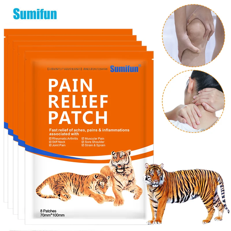 

8/24/40pcs Sumifun Tiger Balm Pain Relief Patch Joint Muscle Aches Inflammations Stickers Lumbar Spine Medical Pain Plaster