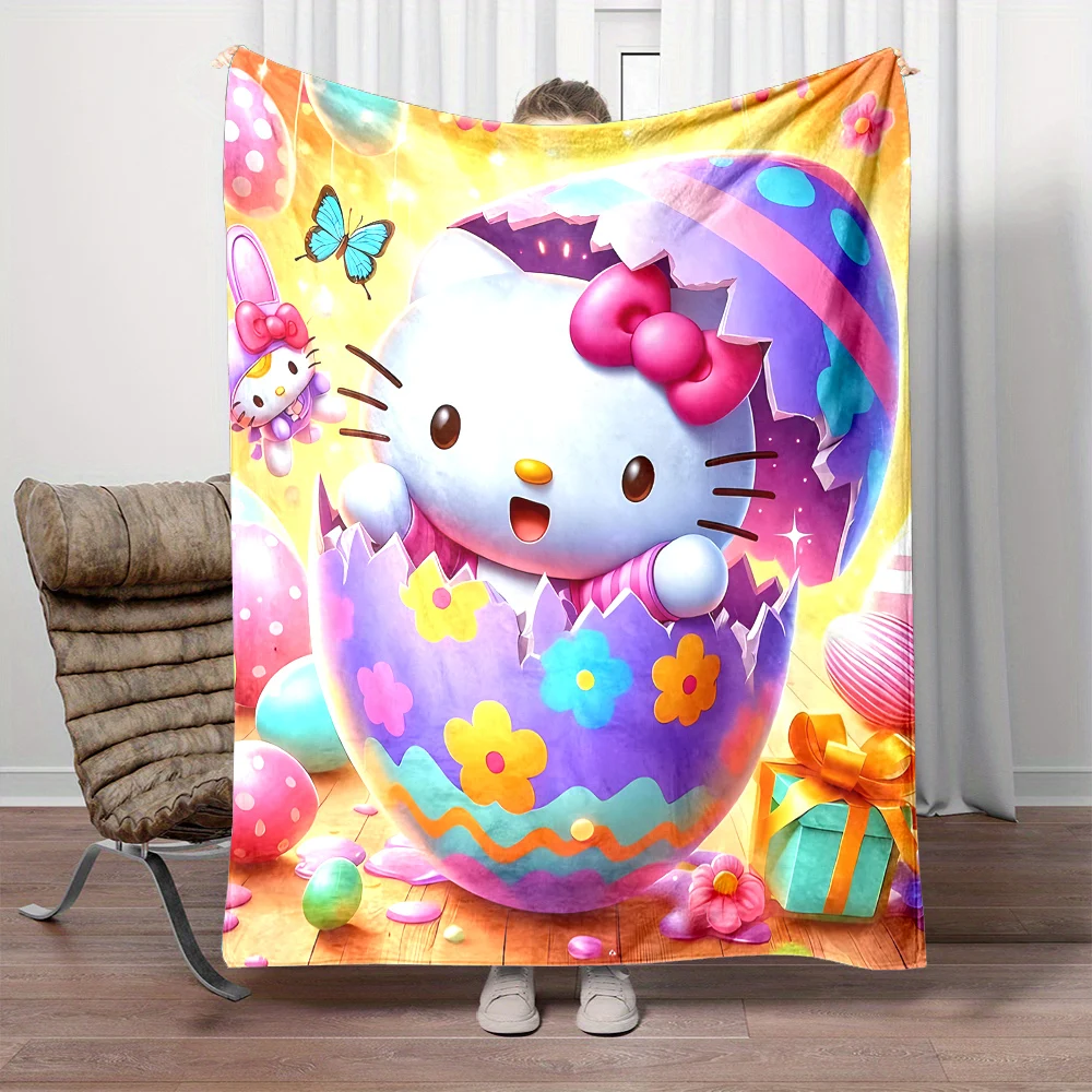 6-размерное одеяло Sanrio с рисунком Hello Kitty теплое мягкое пушистое для детей и