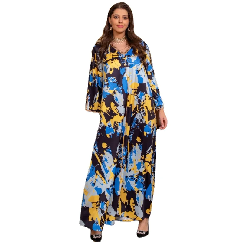 African Dresses For Women Abaya Elegant Dashiki Spring Summer Maxi Dress Ladies Traditional African Clothing Fairy Dreaes