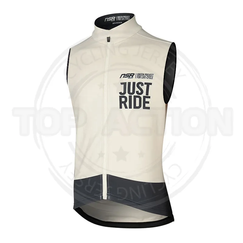 

2023 Korea NSR Team Cycling Vest Windproof Bike Gilet outdoor Sleeveless Cycling Jersey MTB Windbreaker Maillot Chaleco Ciclismo