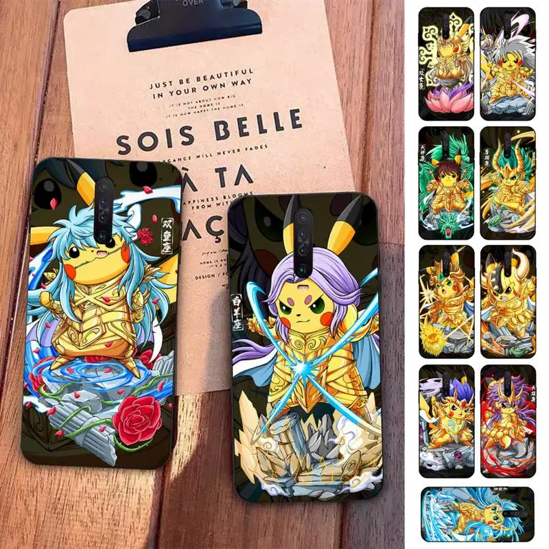 

BANDAI 12 Constellations Pikachu Phone Case for Redmi 5 6 7 8 9 A 5plus K20 4X S2 GO 6 K30 pro