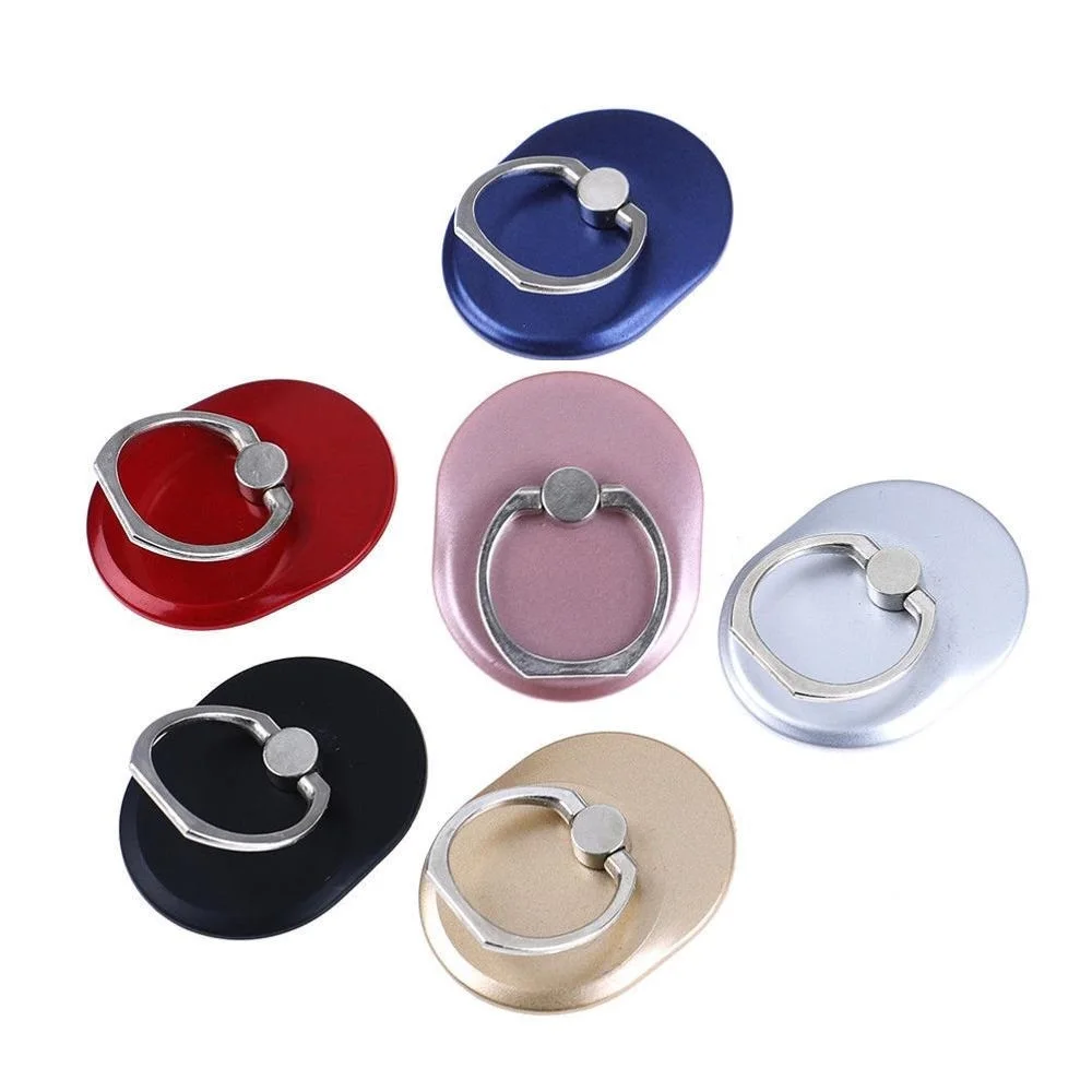 100pcs 360 Degree Rotation Universal Finger Ring Mobile Phone Holder for Smart Phones Stand Mount IPhone Samsung iPad holders