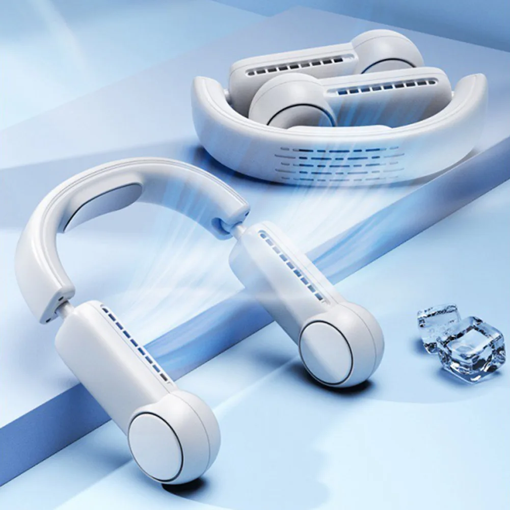 

Портативный подвесной шейный вентилятор, USB-кондиционер, бесшумные вентиляторы без лопастей, портативный шейный вентилятор для занятий спо...