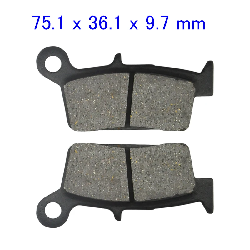 

Motorcycle Rear Brake Pads For Yamaha WR125 YZ125 WR250F YZ2502T WR400F YZ400F WR426F YZ426F Suzuki DR125 RM125 RM250 DR400Z