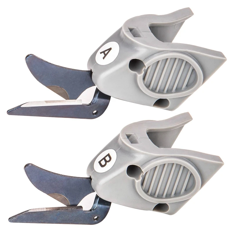 

2 Pcs Scissors Head Fit For Wbt-1 Fabric Electric Scissors Cloth Cutter 1 Set Cutter Head A & 1 Set Cutter Head B
