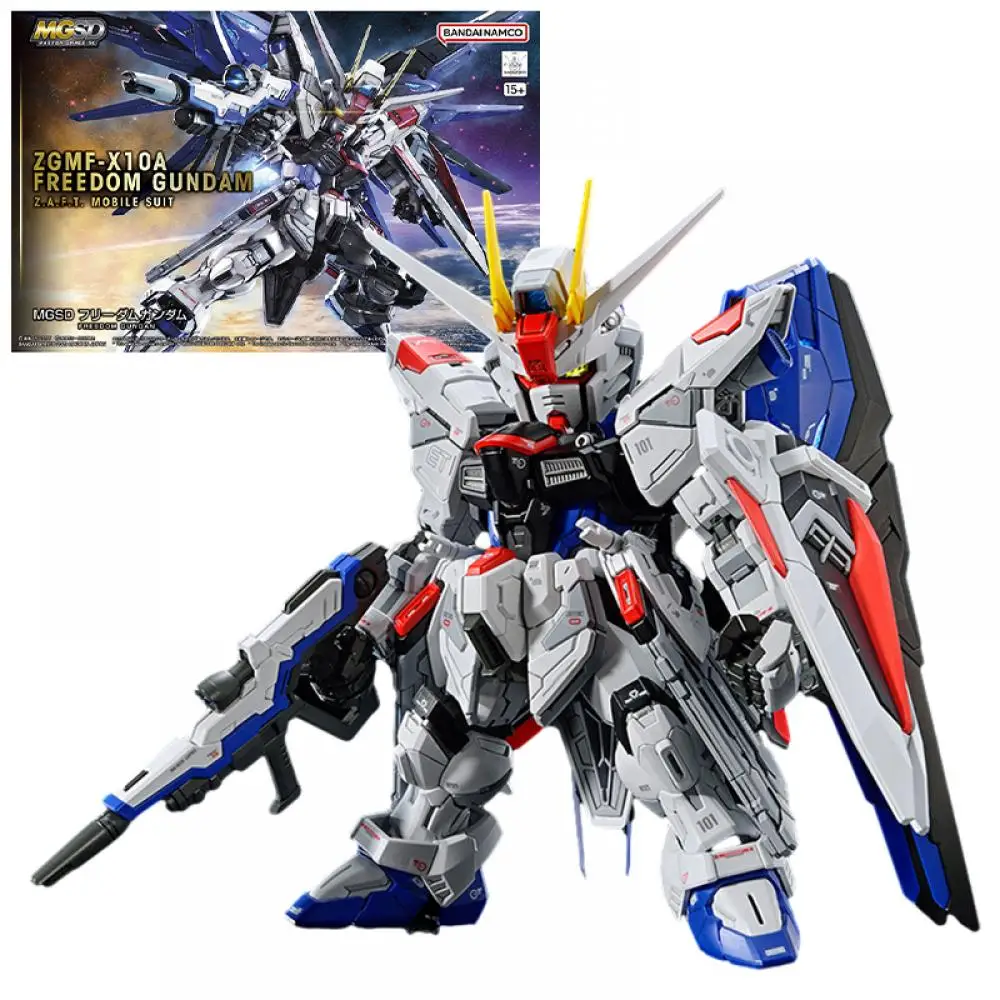 

Bandai MGSD ZGMF-X10A СВОБОДА Gundam мобильный костюм, строительные игрушки, фигурка, сборка, модель, украшения, подарок на день рождения