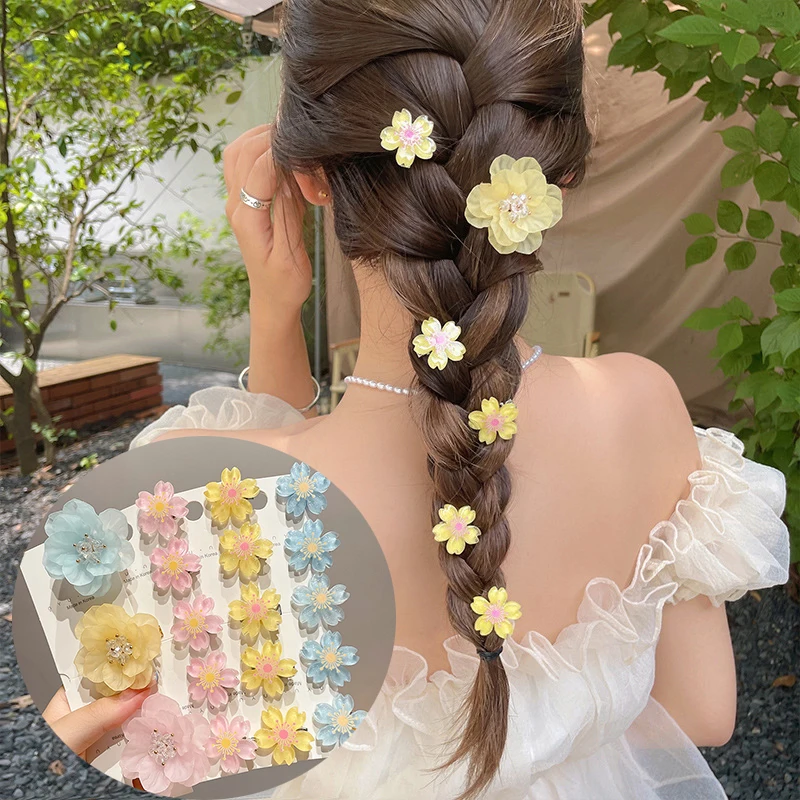 

Japanese Cherry Blossom Hair Clip Plate Hair Camellia Headdress Bangs Clip Japan and South Korea New Hair Accessories for Women