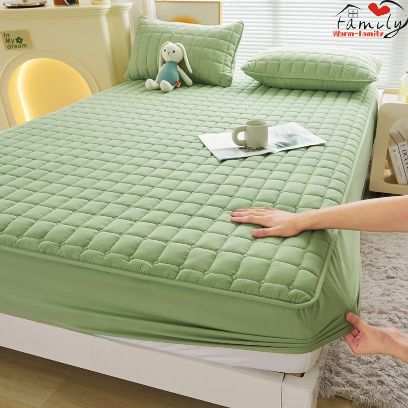 100% водонепроницаемая однотонная простыня наматрасник в скандинавском стиле с