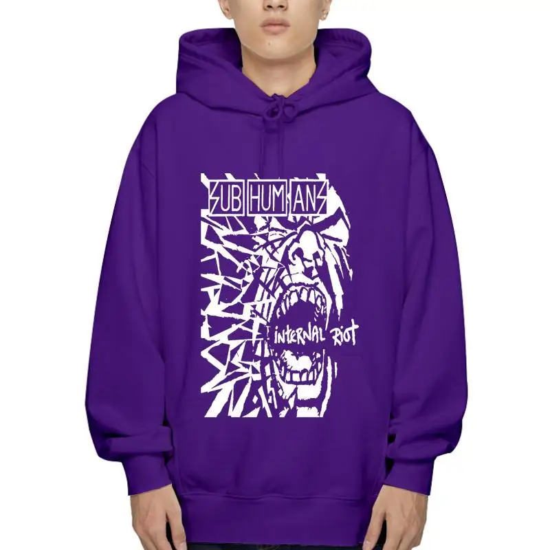 

Мужская толстовка с капюшоном в стиле панк-рок