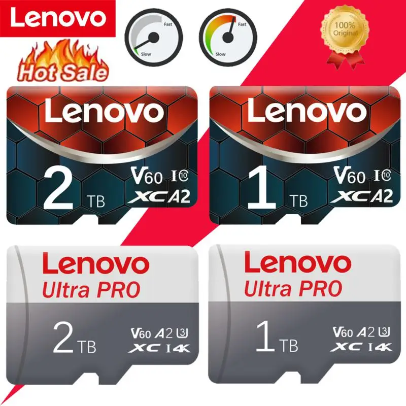 Карта памяти Lenovo 2 ТБ для камеры Nintendo Switch GoPro DJI Micro TF SD Trans Flash Cards 100% оригинальная