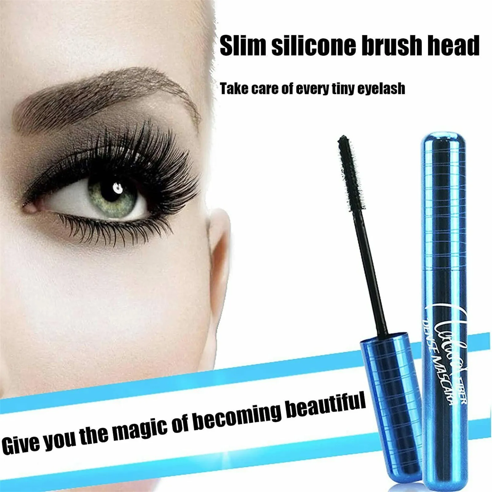 

1 Pcs Curling Mascara Ultra-fine Small Brush Head Mascara Slim And Thick Curling Anti-sweat Non-smudge Curling Mascara Comestics