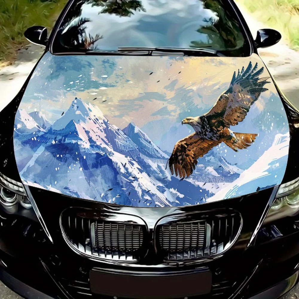 Парящий орел горный пейзаж обертка на капот автомобиля цветная виниловая